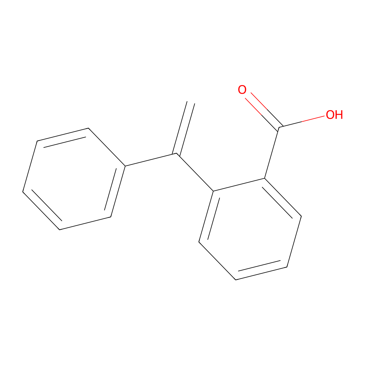 2-(1-Phenylvinyl)benzoic acid molecular structure, CAS 17582-84-2