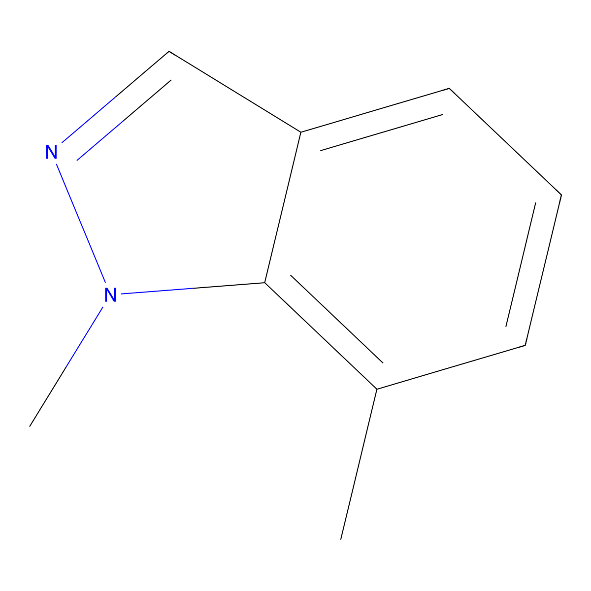 1,7-Dimethyl-1H-indazole molecular structure, CAS 17582-89-7