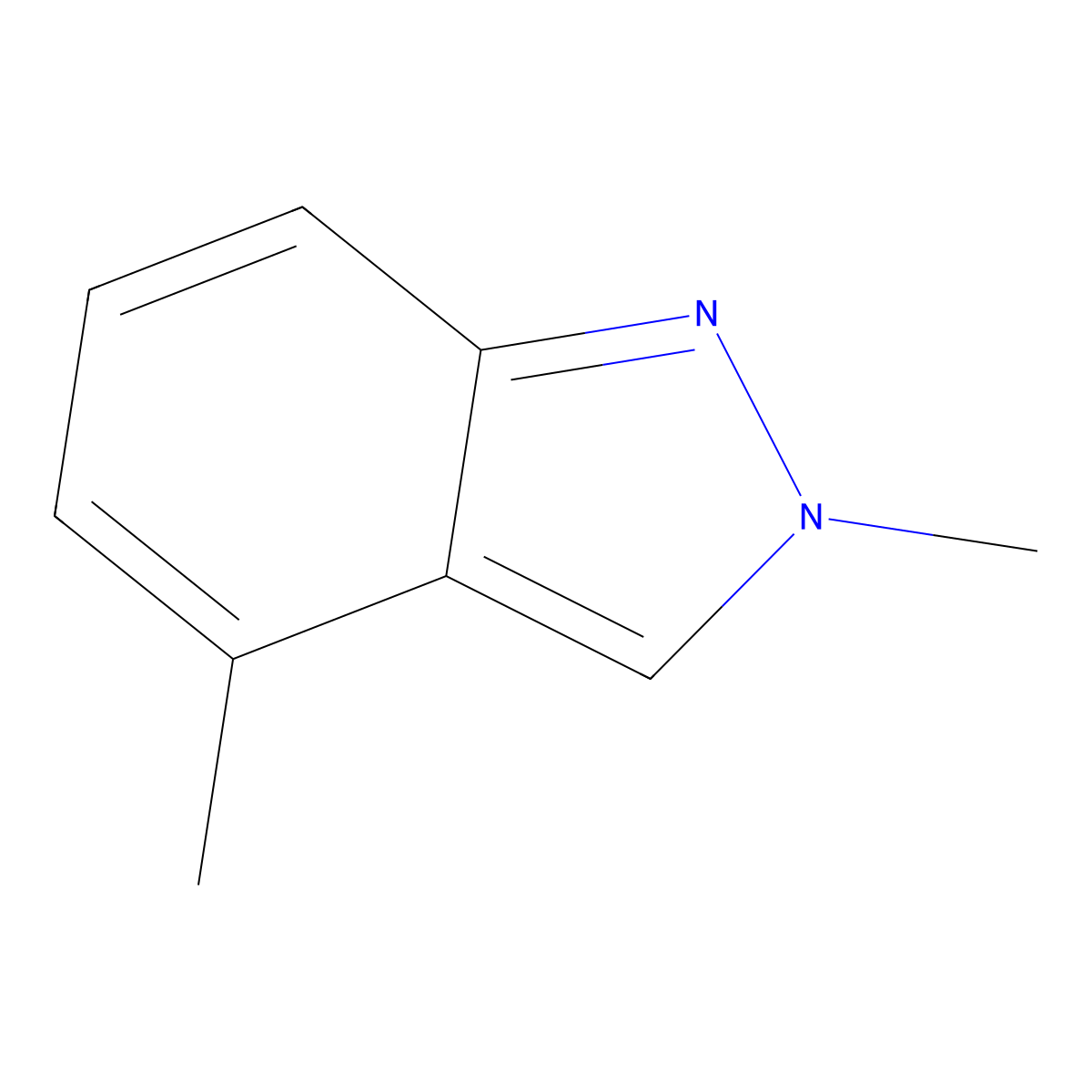2,4-Dimethyl-2H-indazole molecular structure, CAS 17582-90-0