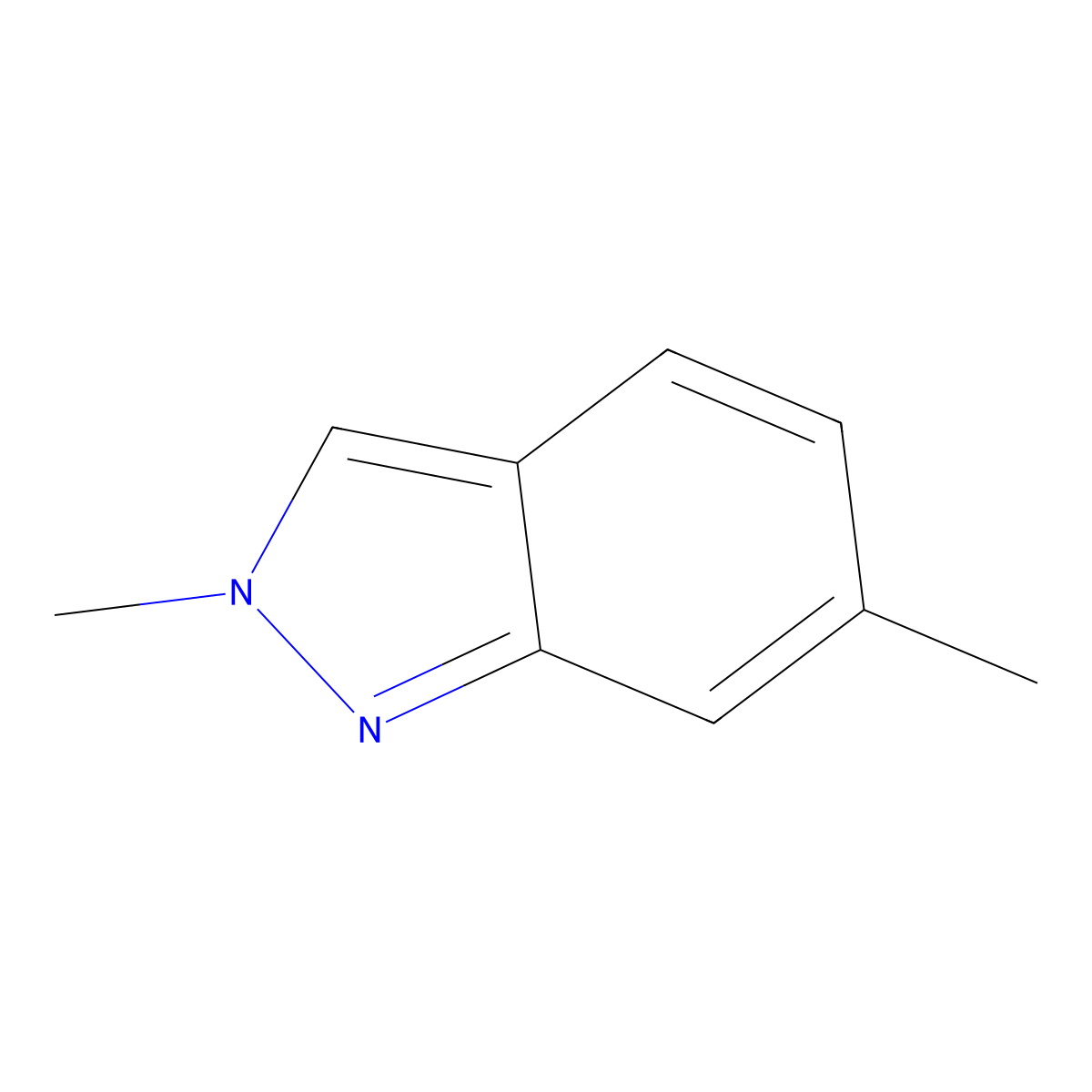 2,6-Dimethyl-2H-indazole molecular structure, CAS 17582-91-1