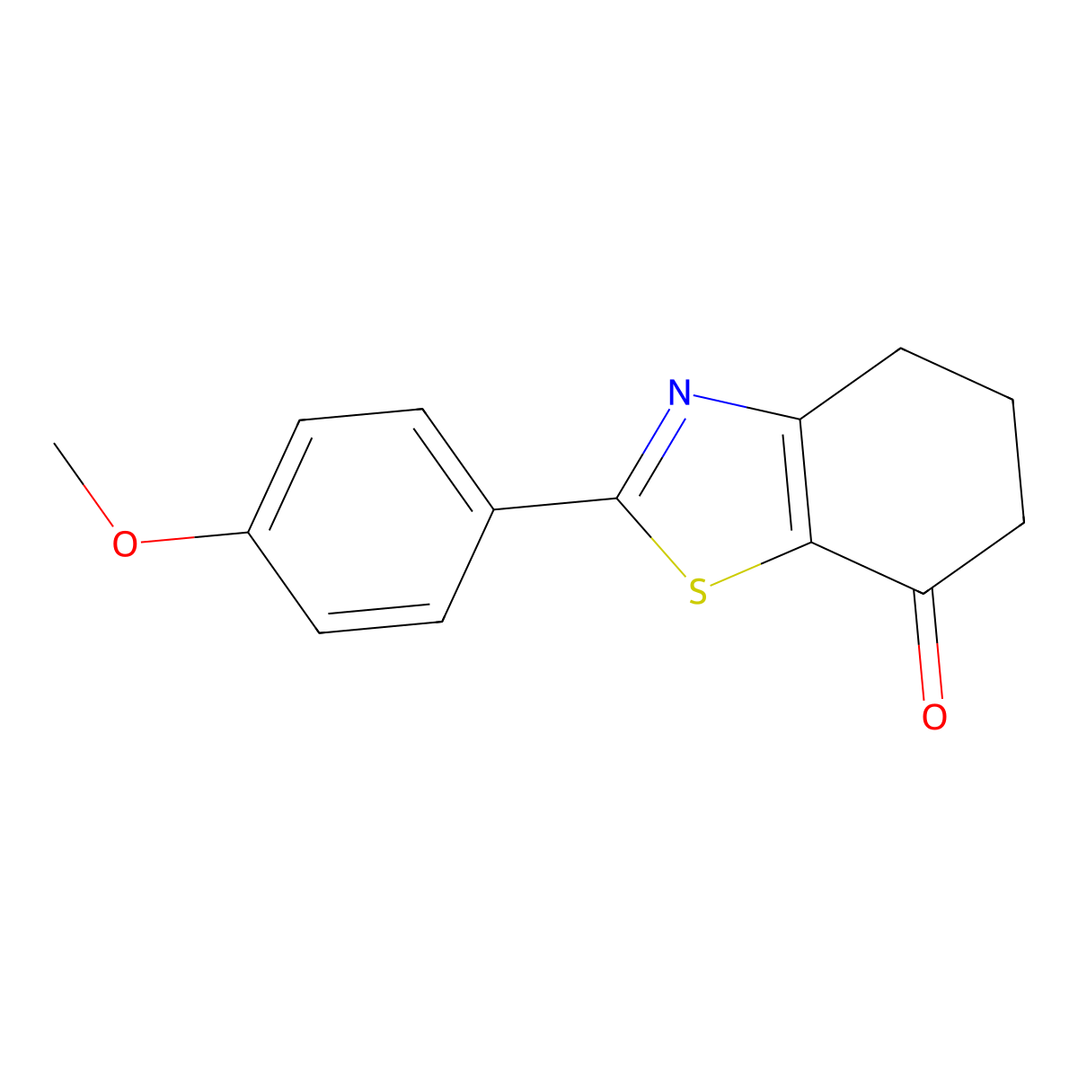 2-(4-Methoxyphenyl)-4,5,6,7-tetrahydro-1,3-benzothiazol-7-one molecular structure, CAS 17583-16-3