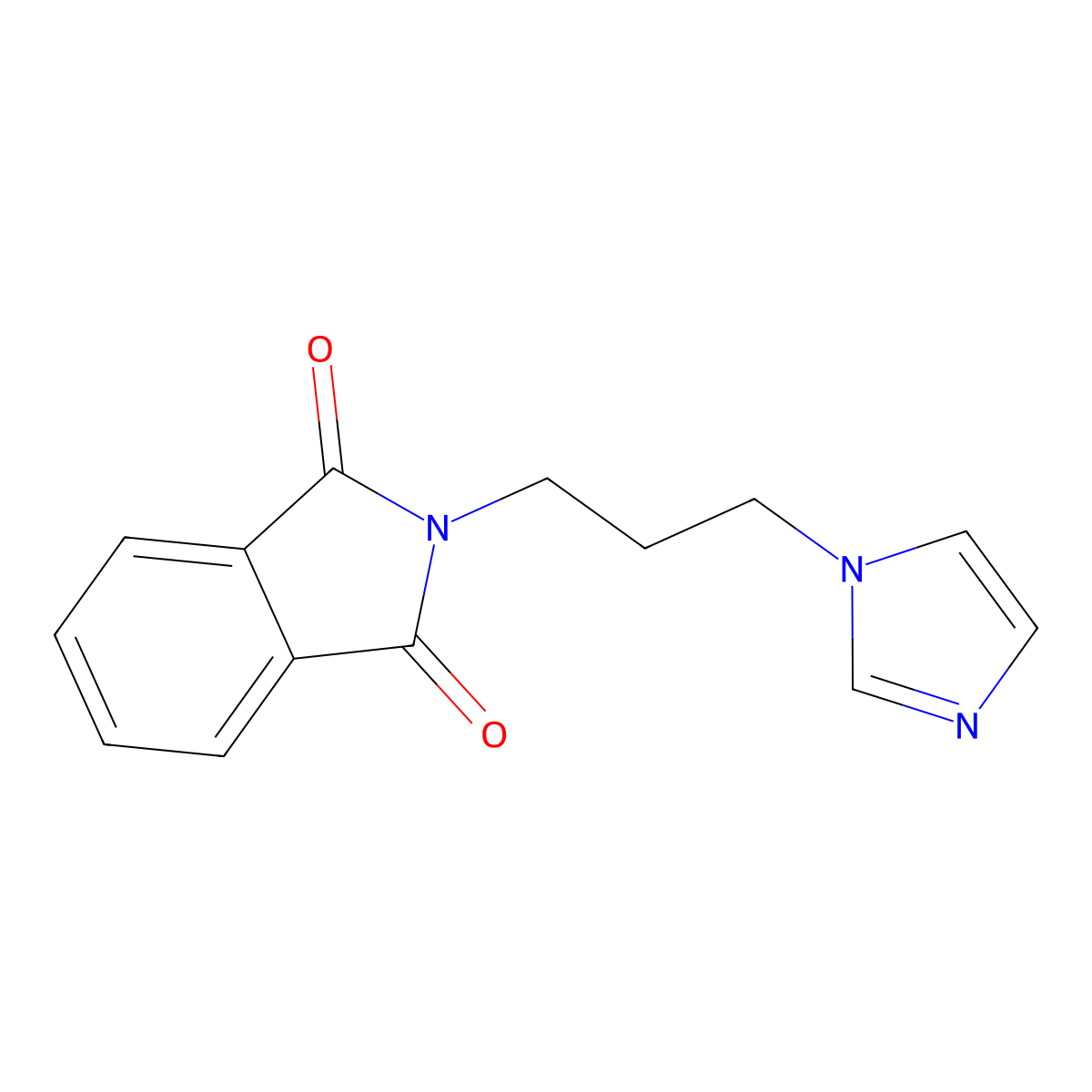 2-(3-Imidazol-1-yl-propyl)-isoindole-1,3-dione molecular structure, CAS 17583-35-6
