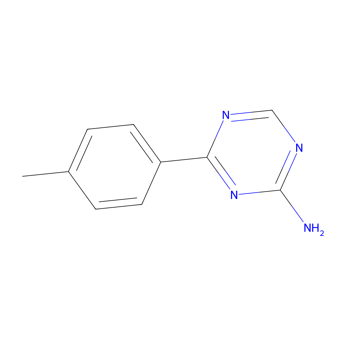 4-(4-Tolyl)-1,3,5-triazin-2-amine molecular structure, CAS 17583-98-1