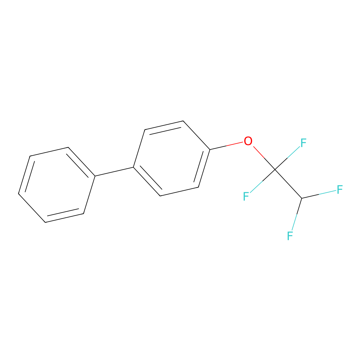 4-(1,1,2,2-Tetrafluoroethoxy)biphenyl molecular structure, CAS 175838-97-8