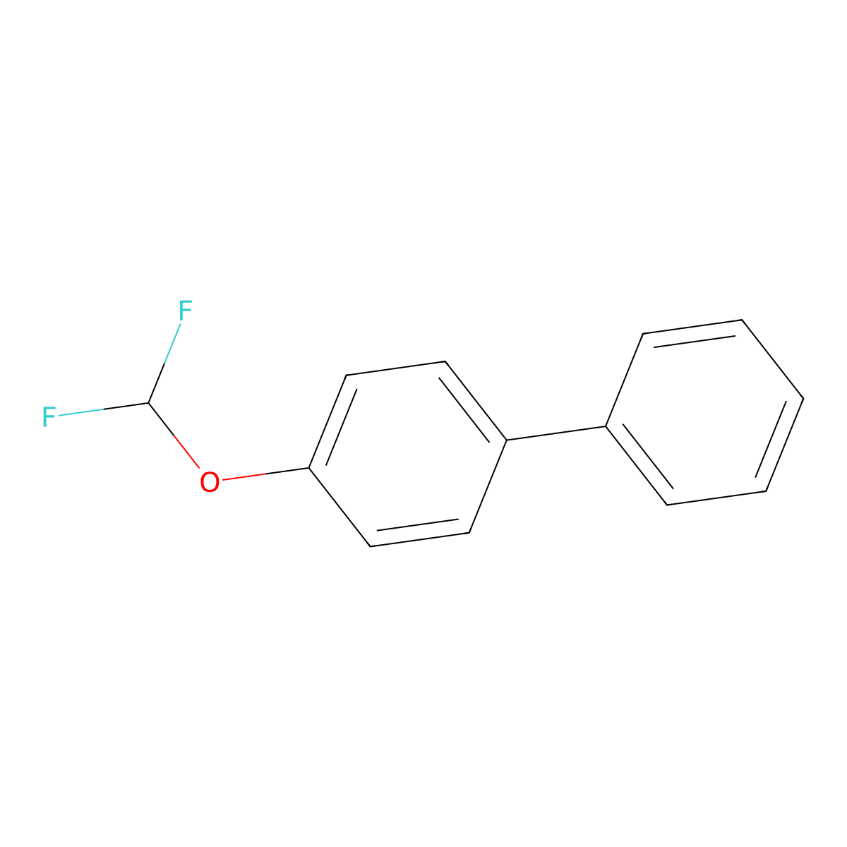 4-(Difluoromethoxy)biphenyl molecular structure, CAS 175838-98-9
