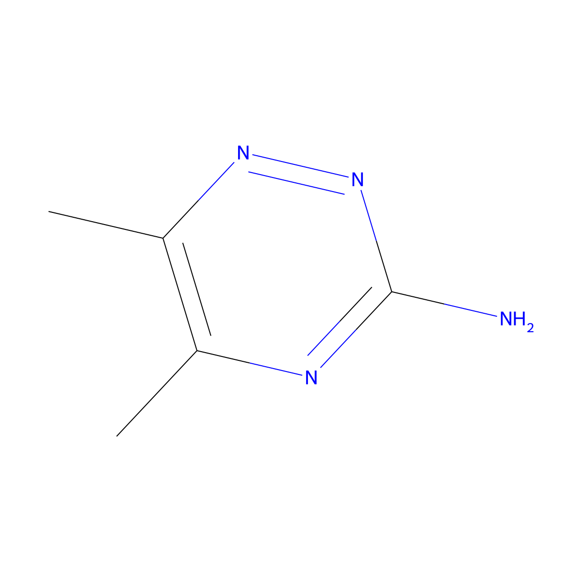 3-Amino-5,6-dimethyl-1,2,4-triazine molecular structure, CAS 17584-12-2