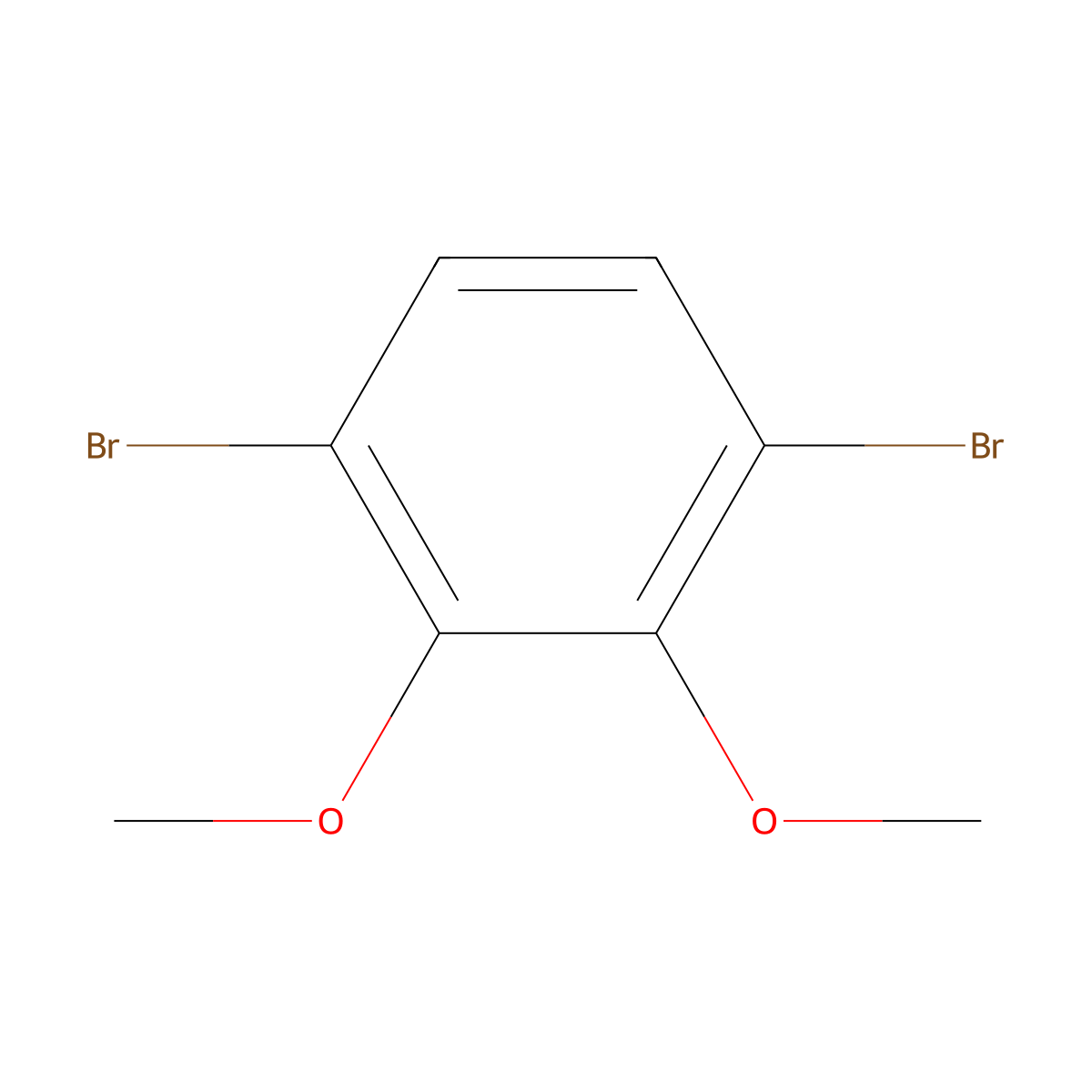 1,4-Dibromo-2,3-dimethoxybenzene molecular structure, CAS 175844-47-0