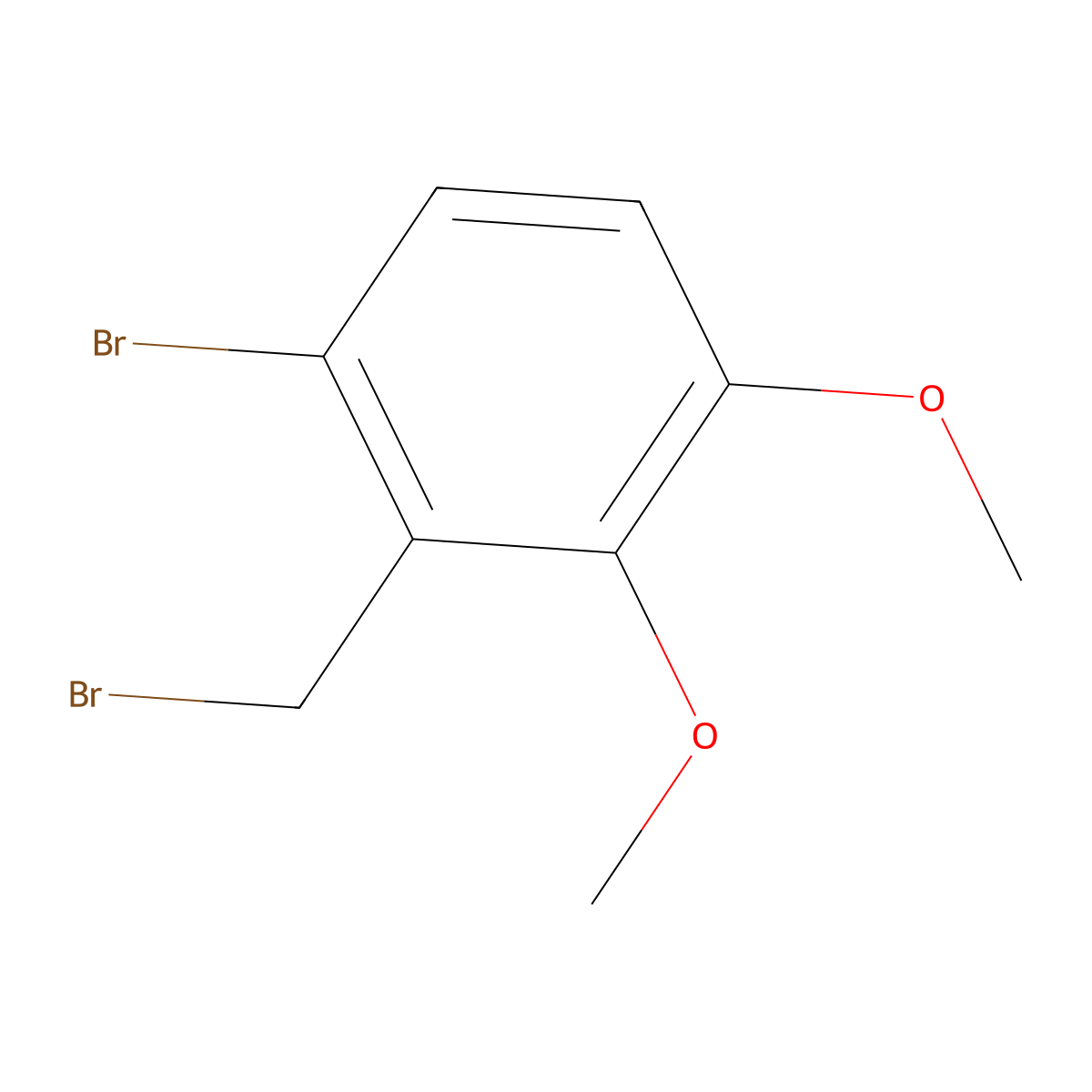 1-Bromo-2-(bromomethyl)-3,4-dimethoxybenzene molecular structure, CAS 175844-54-9