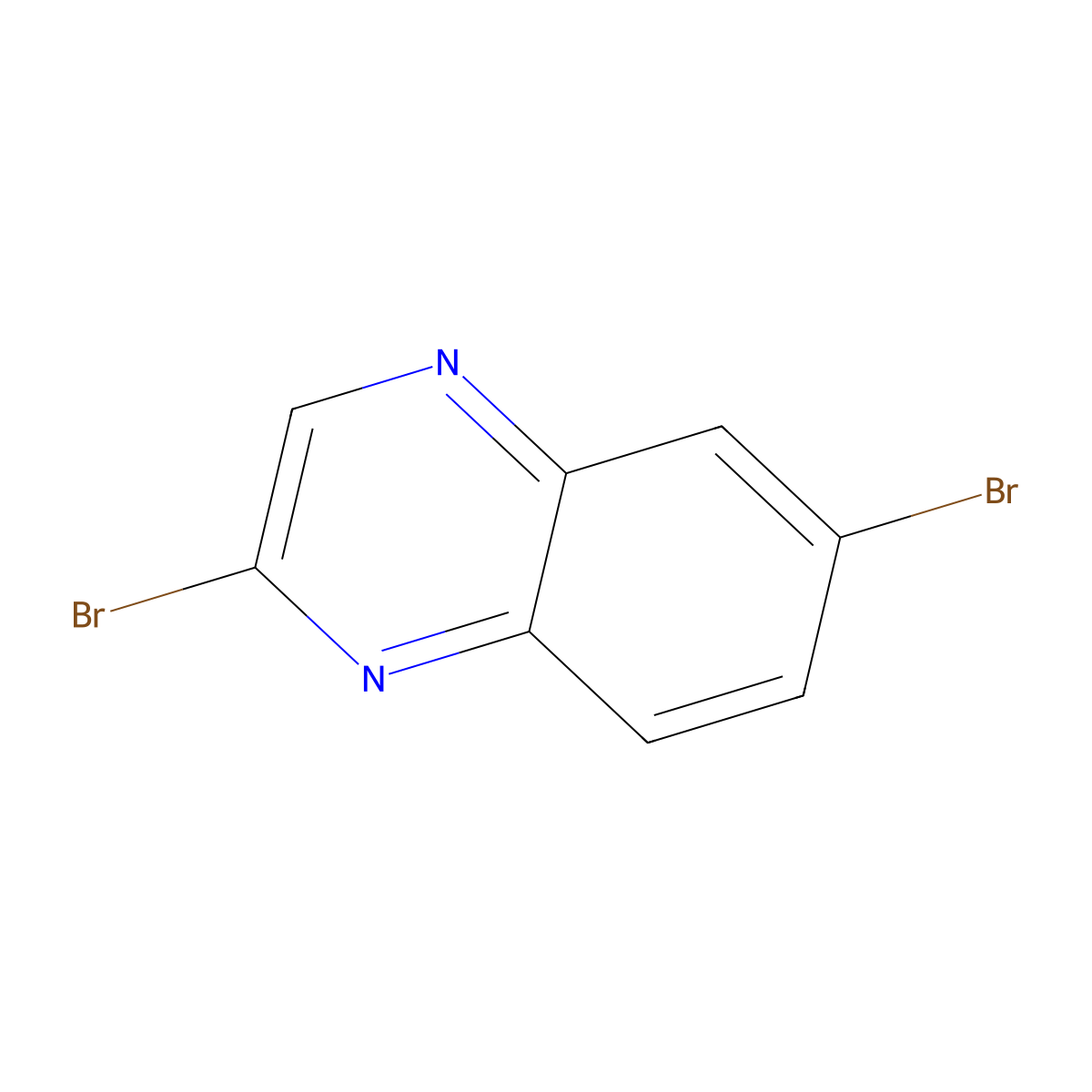 2,6-Dibromoquinoxaline molecular structure, CAS 175858-10-3