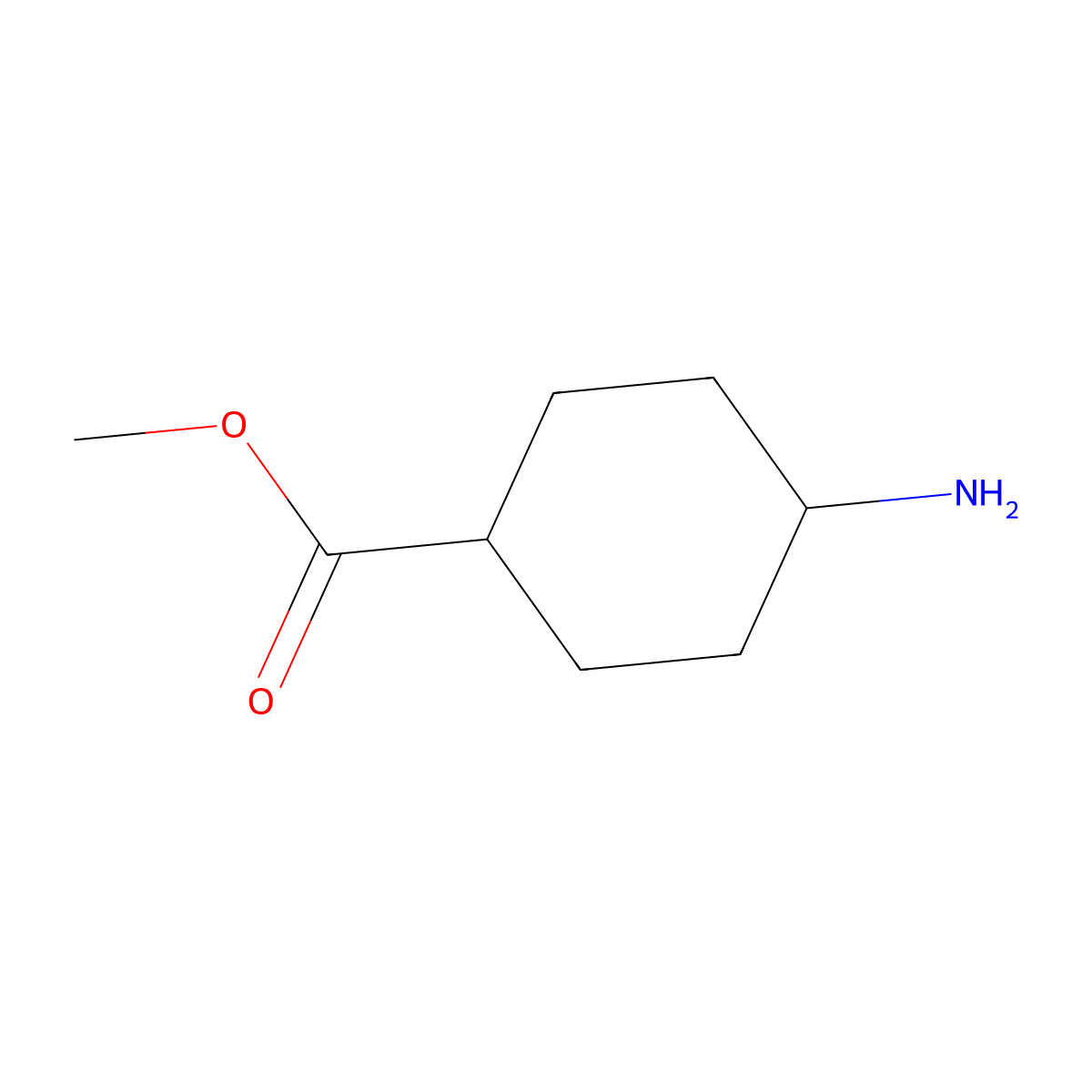 Methyl 4-aminocyclohexanecarboxylate molecular structure, CAS 175867-59-1