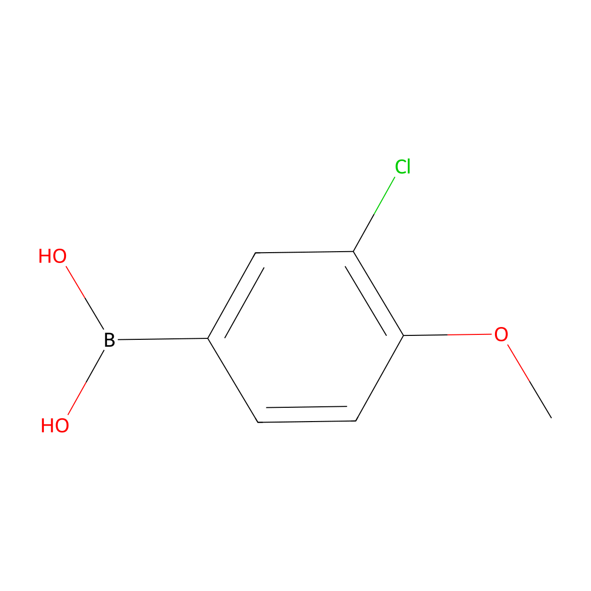 3-Chloro-4-methoxybenzeneboronic acid molecular structure, CAS 175883-60-0
