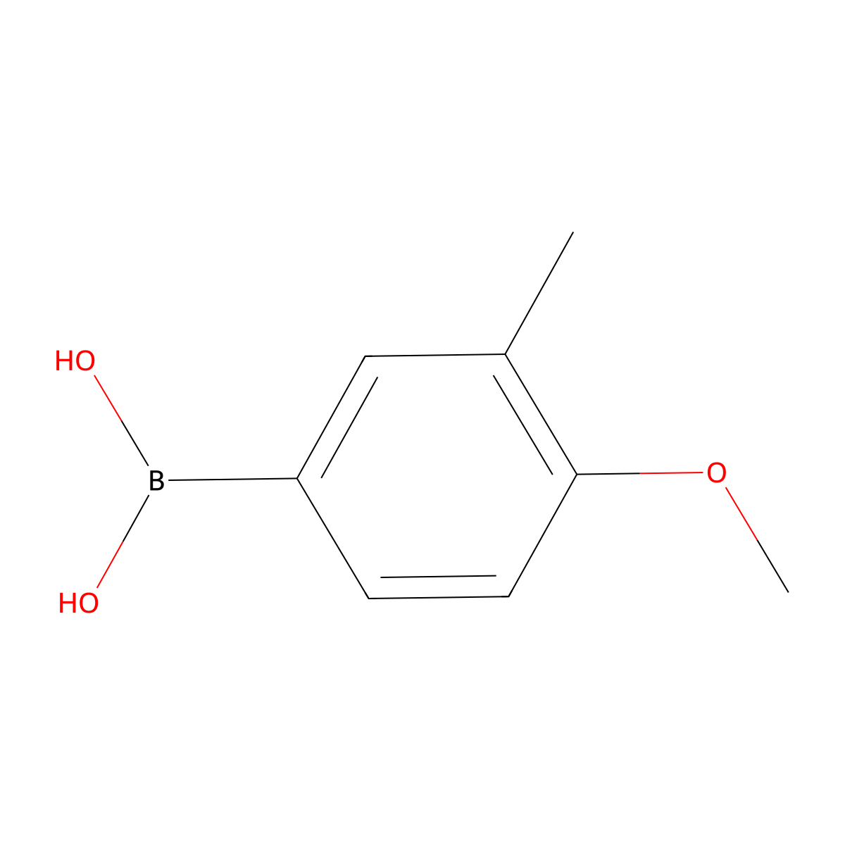 (4-Methoxy-3-methylphenyl)boronic acid molecular structure, CAS 175883-62-2