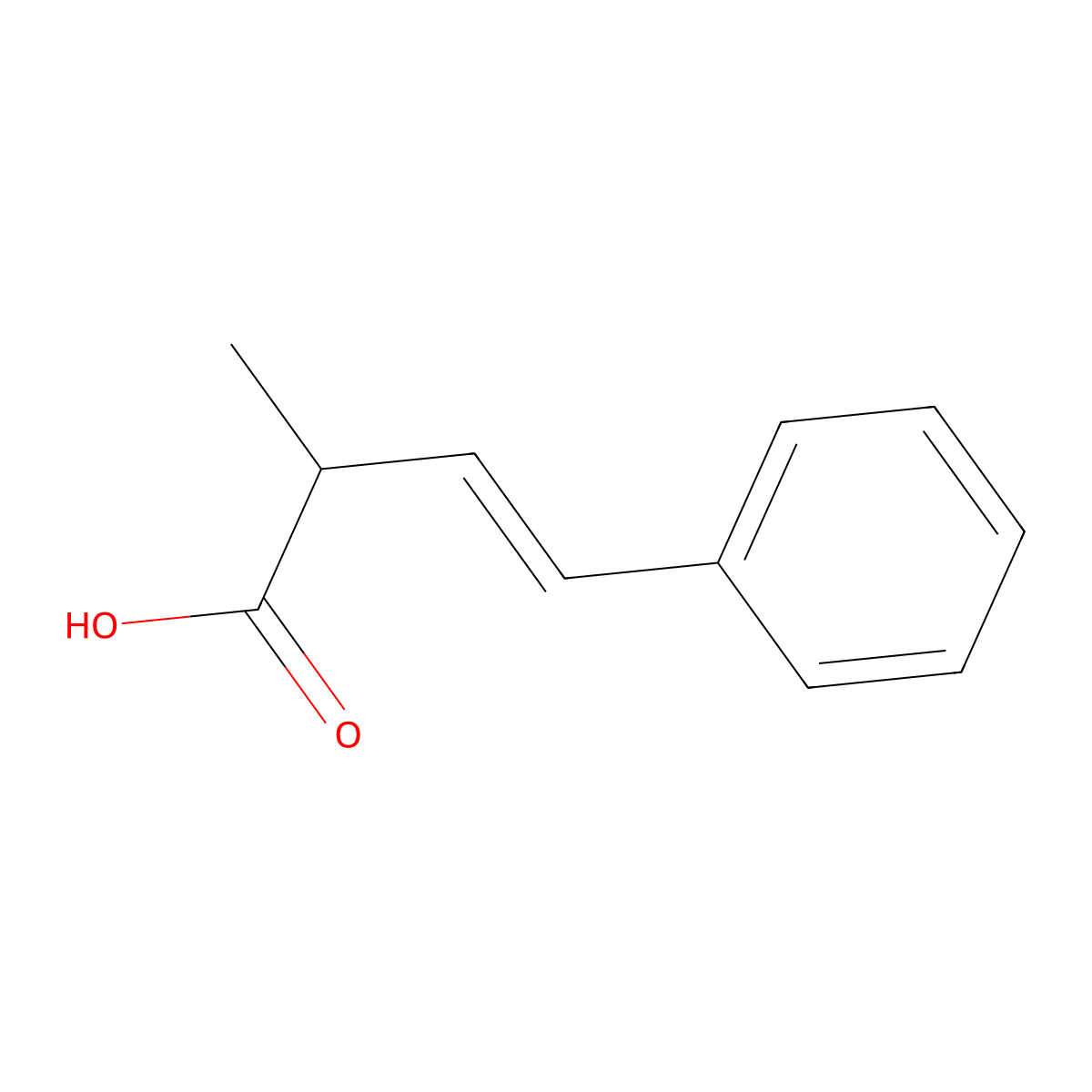 (3E)-2-methyl-4-phenylbut-3-enoic acid molecular structure, CAS 175890-13-8