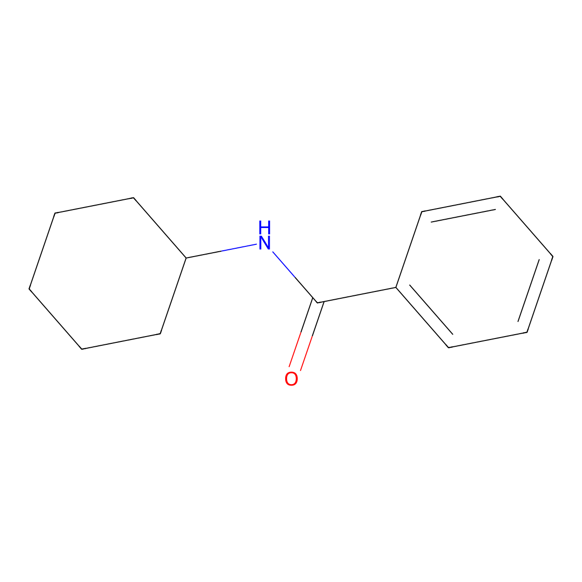 N-Cyclohexylbenzamide molecular structure, CAS 1759-68-8