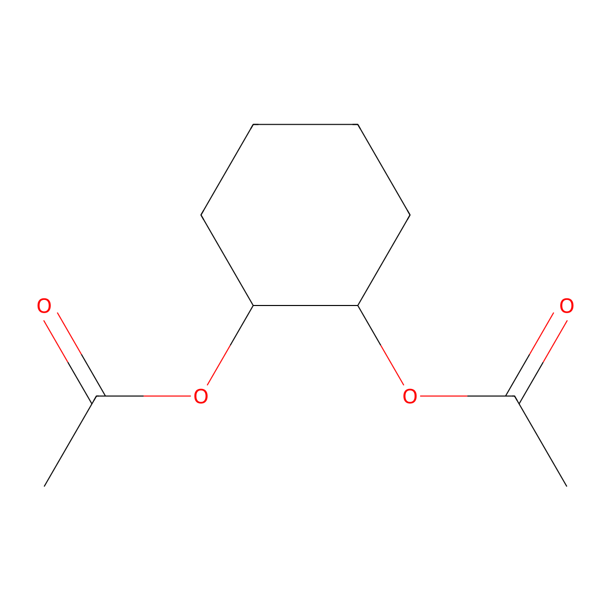 cis-1,2-Cyclohexanediol diacetate molecular structure, CAS 1759-71-3