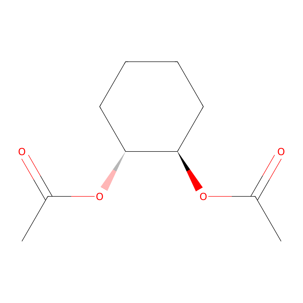 cis-1,2-Cyclohexanediol diacetate molecular structure, CAS 1759-71-3