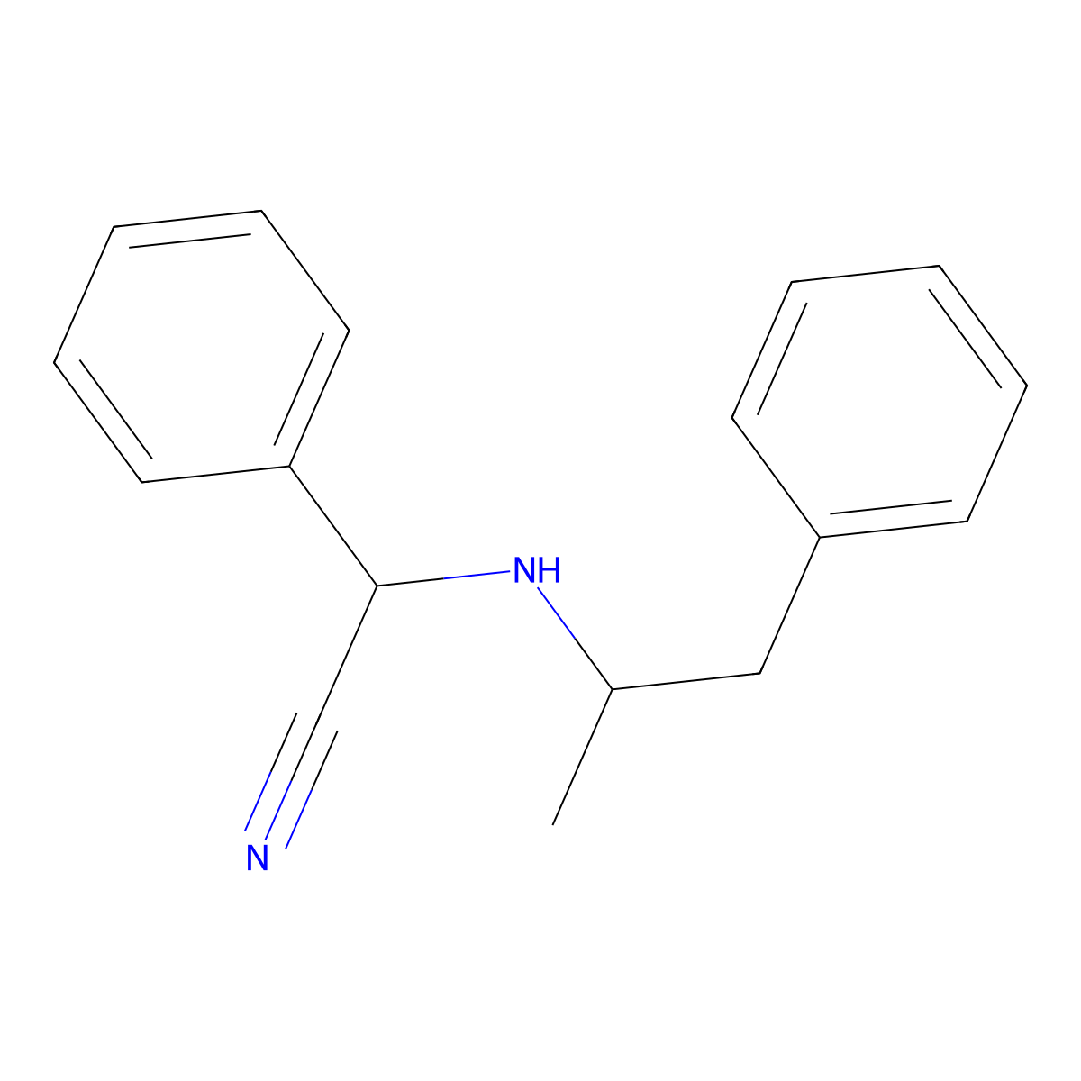 Amphetaminil molecular structure, CAS 17590-01-1