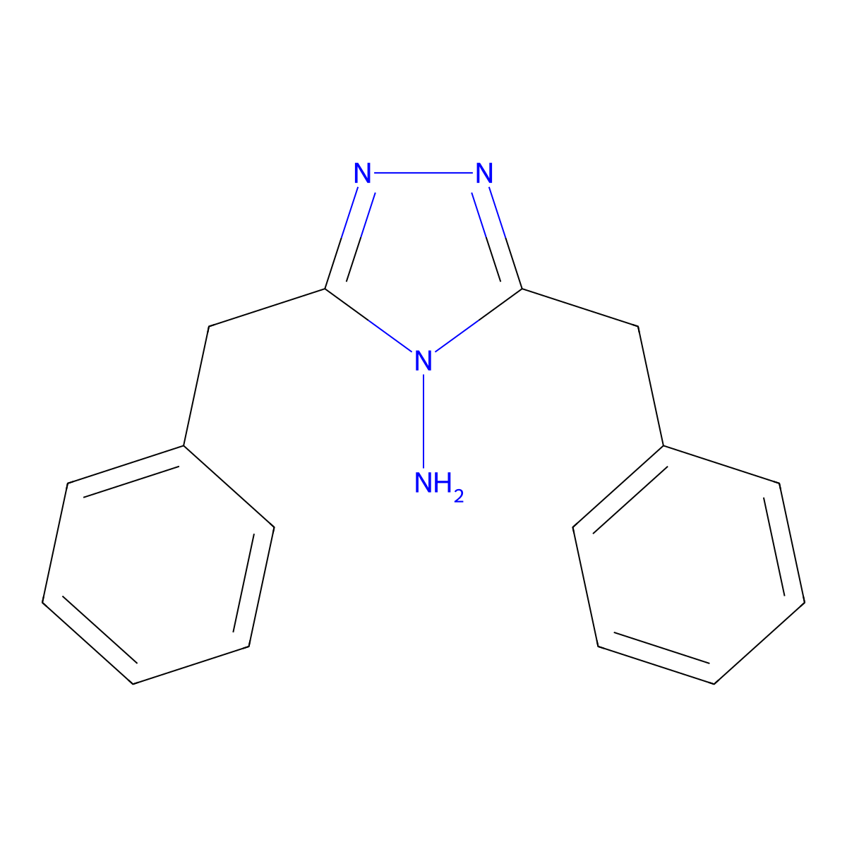 4-Amino-3,5-dibenzyl-1,2,4-triazole molecular structure, CAS 17591-59-2