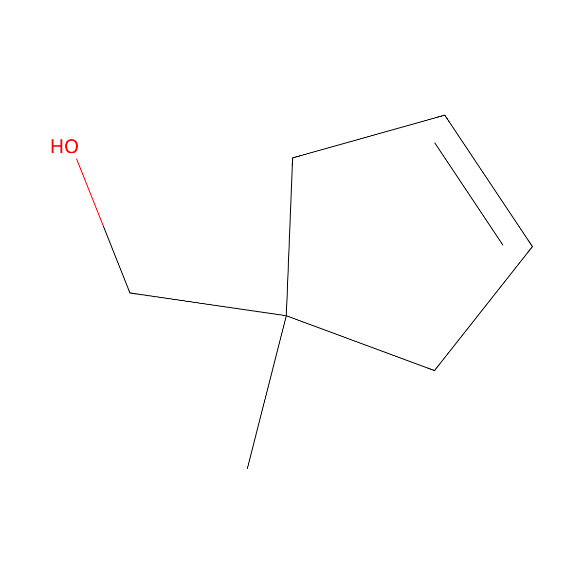 (1-Methylcyclopent-3-en-1-yl)methanol molecular structure, CAS 175911-71-4