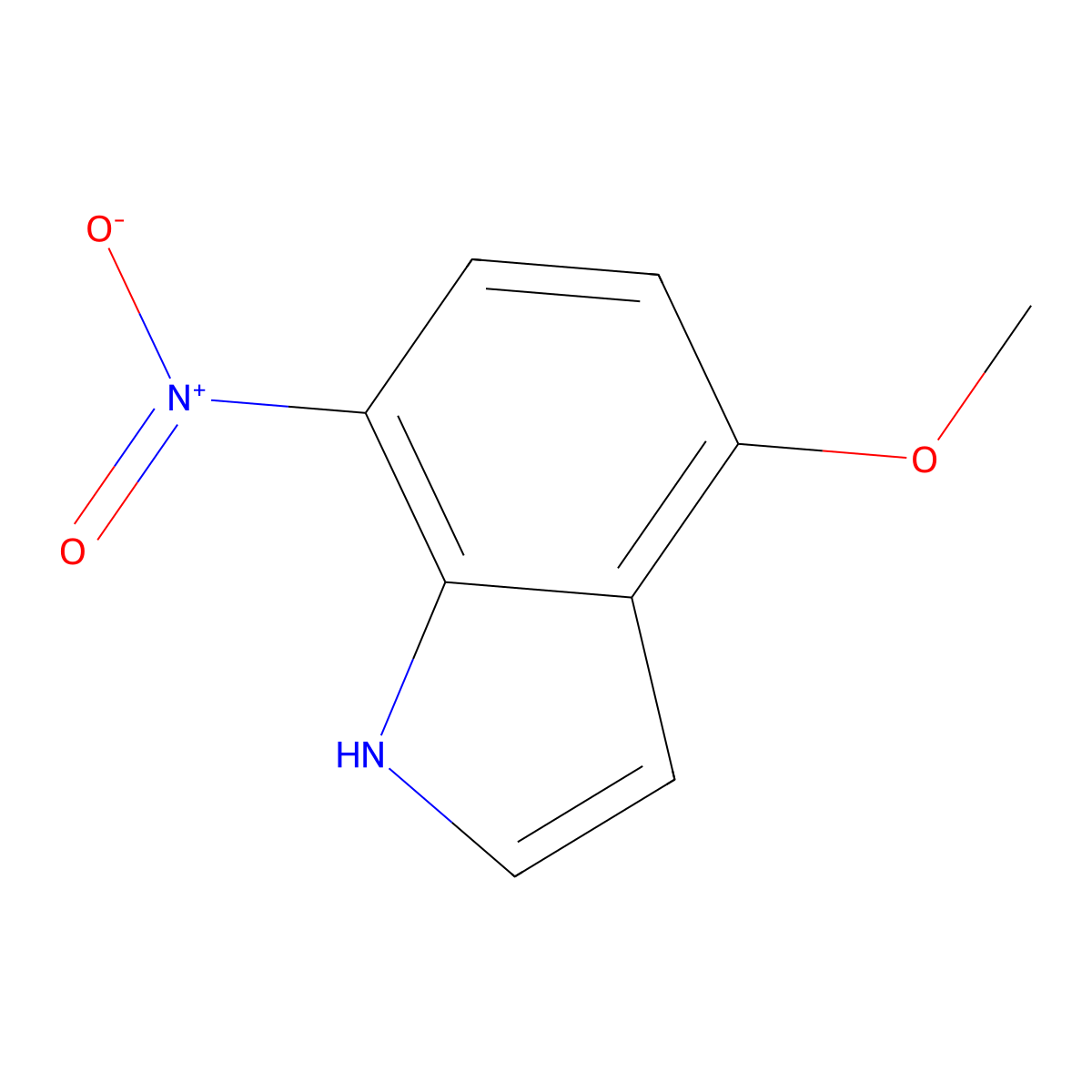 4-Methoxy-7-nitro-1H-indole molecular structure, CAS 175913-27-6