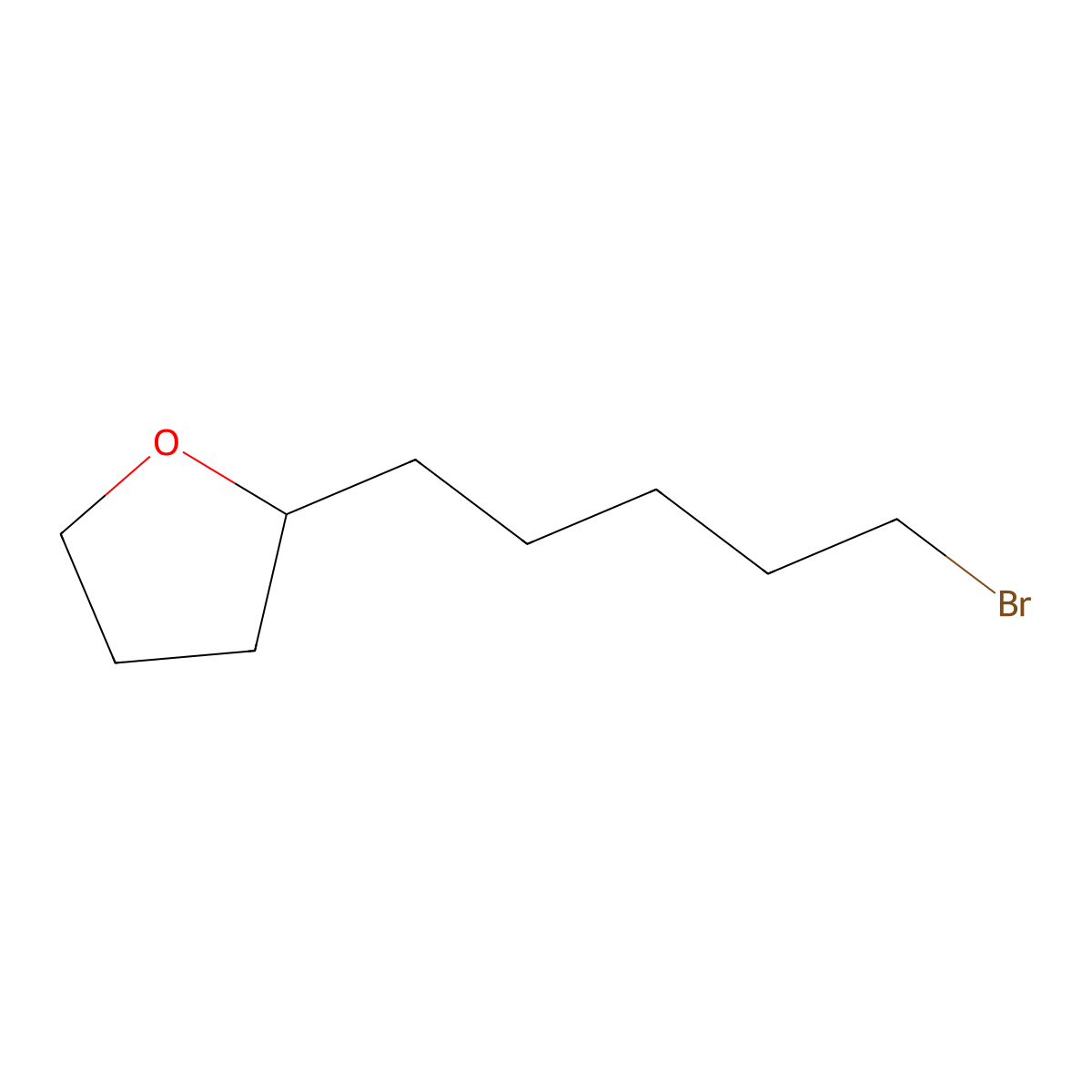 2-(5-Bromopentyl)oxolane molecular structure, CAS 175913-57-2