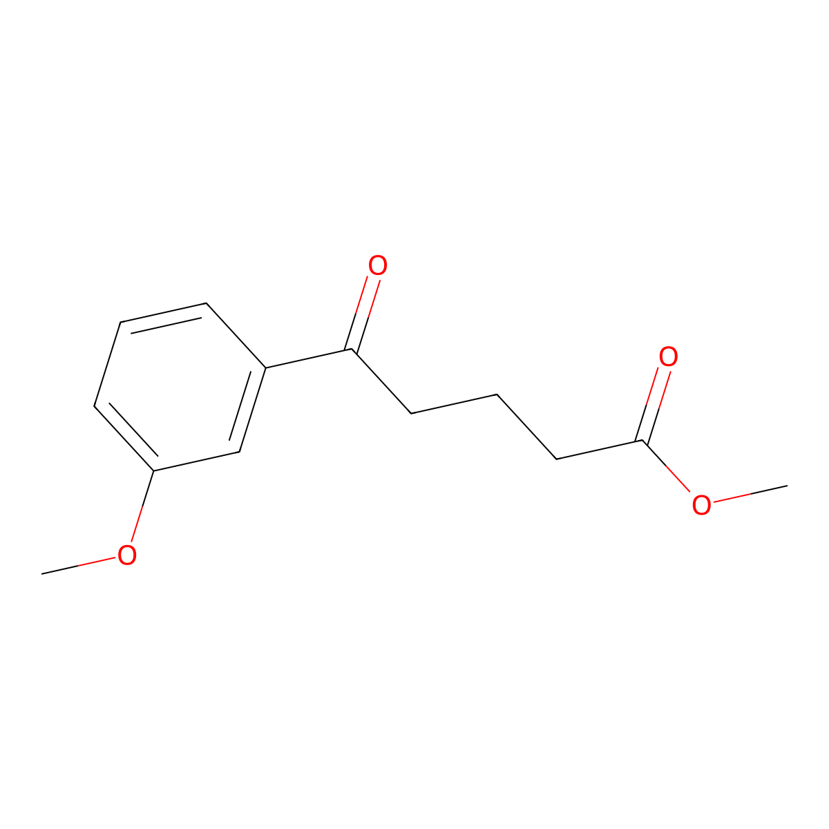 Methyl 5-(3-methoxyphenyl)-5-oxovalerate molecular structure, CAS 175914-47-3