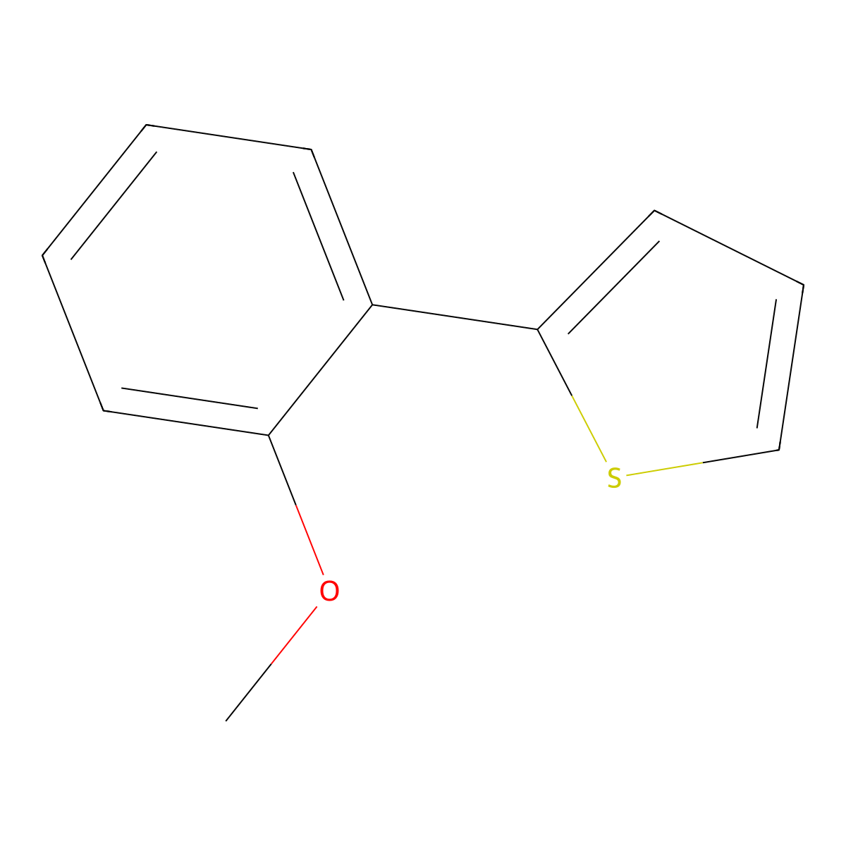 2-(2-Methoxyphenyl)thiophene molecular structure, CAS 17595-92-5