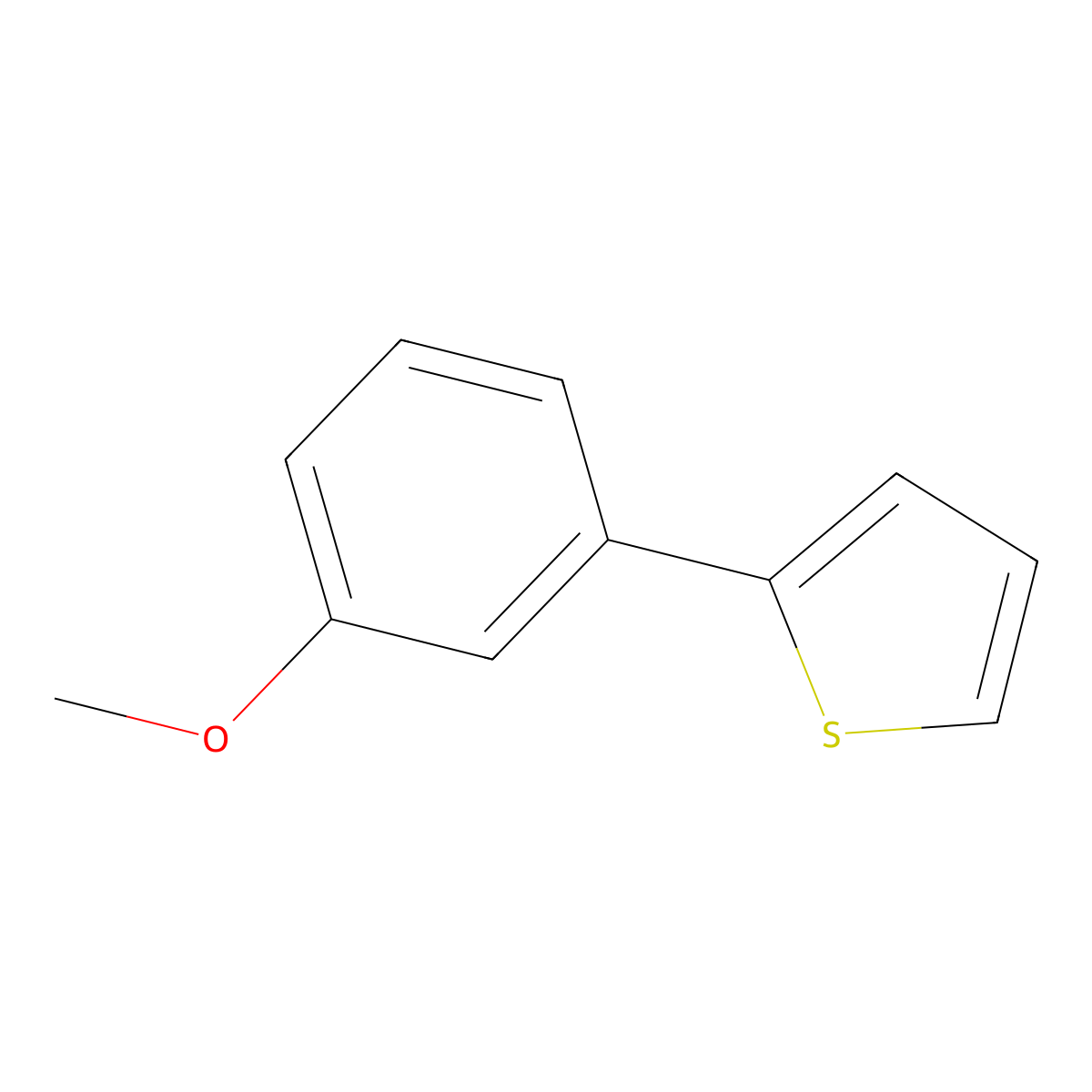 2-(3-Methoxyphenyl)thiophene molecular structure, CAS 17595-93-6