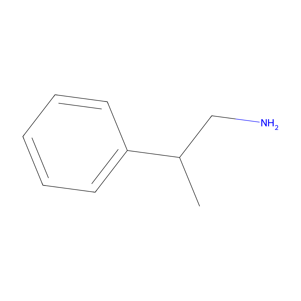 (2S)-2-Phenylpropan-1-amine molecular structure, CAS 17596-79-1