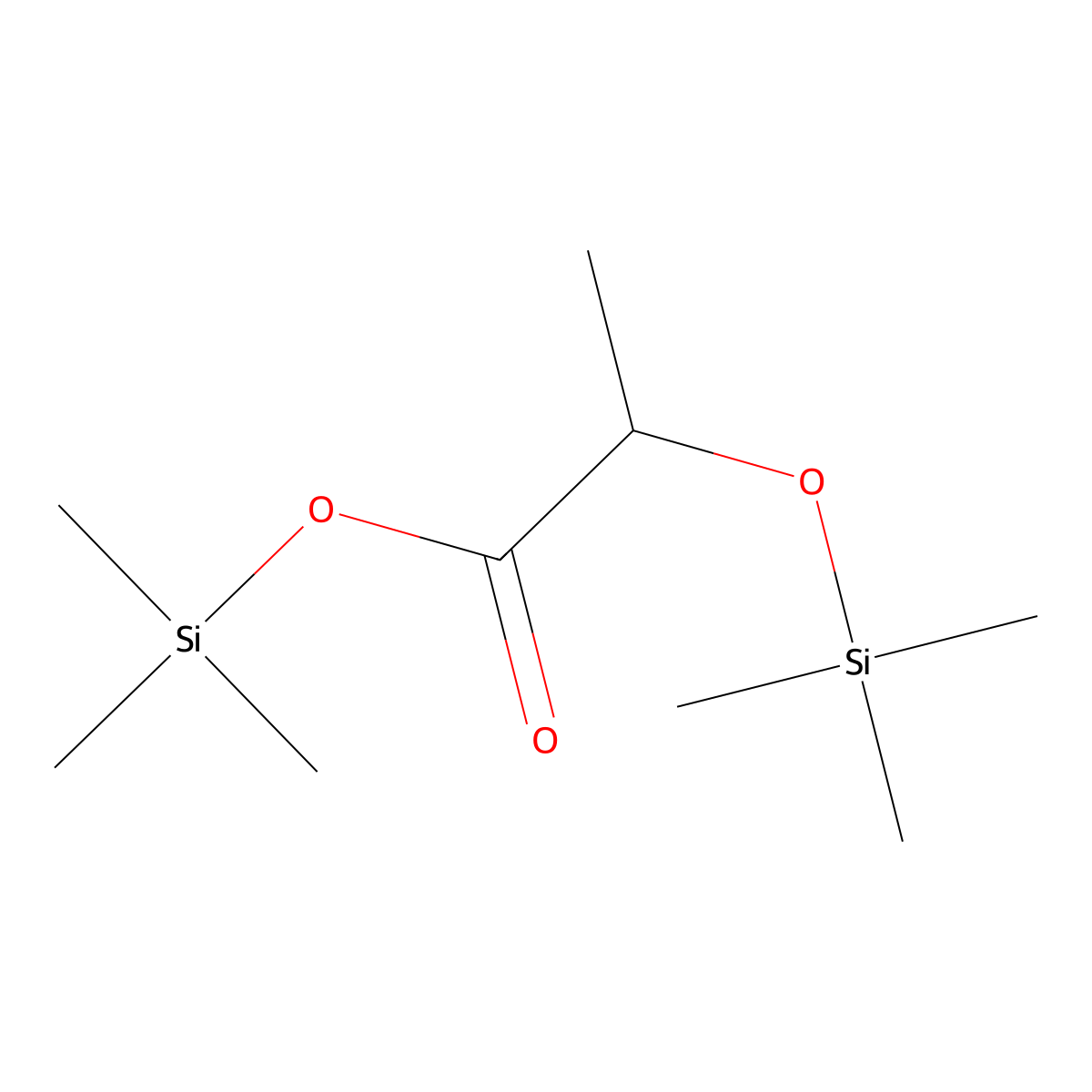 Bis(trimethylsilyl)lactate molecular structure, CAS 17596-96-2
