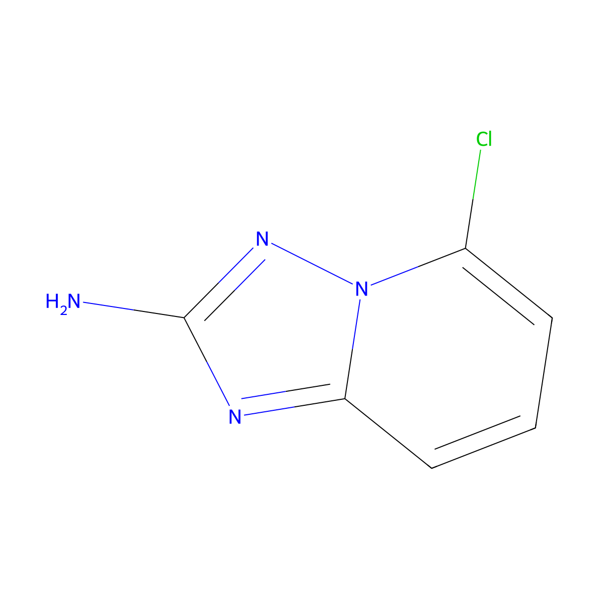 5-Chloro-[1,2,4]triazolo[1,5-a]pyridin-2-amine molecular structure, CAS 175965-64-7