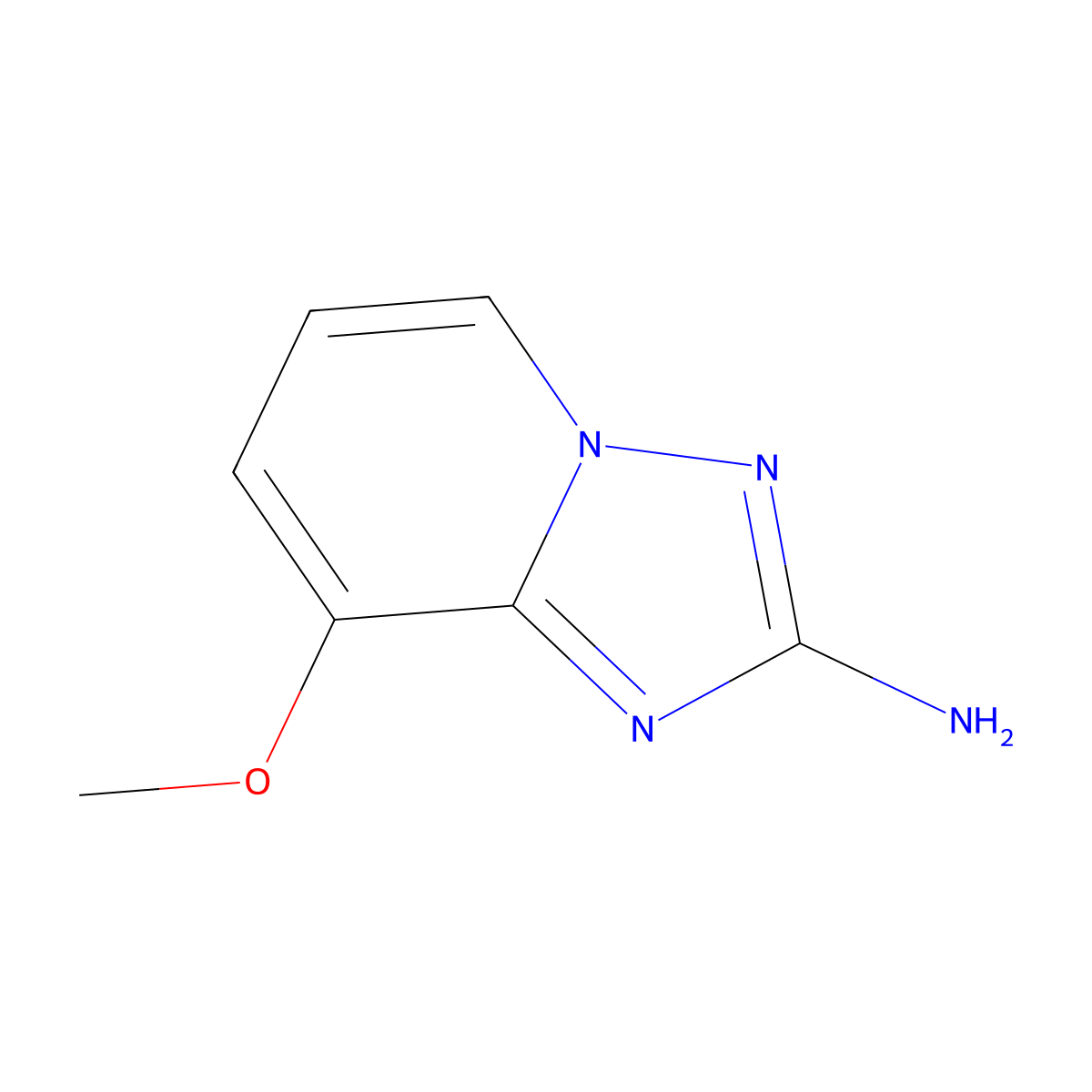 8-Methoxy-[1,2,4]triazolo[1,5-A]pyridin-2-amine molecular structure, CAS 175965-65-8