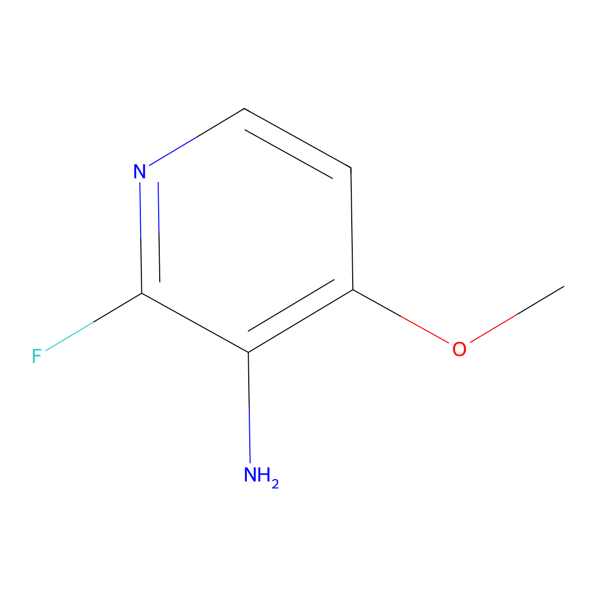 2-Fluoro-4-methoxypyridin-3-amine molecular structure, CAS 175965-79-4