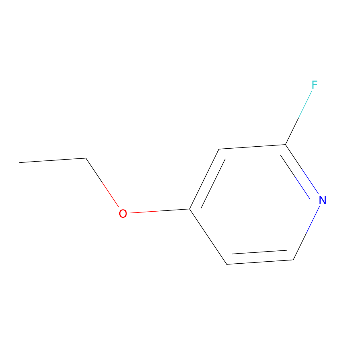 4-Ethoxy-2-fluoropyridine molecular structure, CAS 175965-82-9