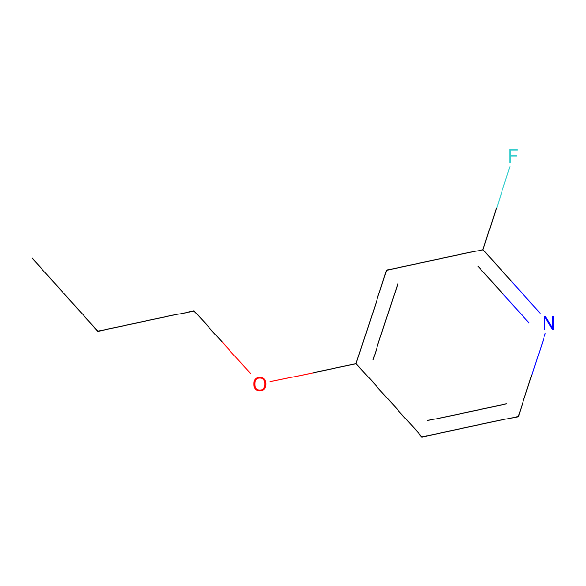 2-Fluoro-4-propoxypyridine molecular structure, CAS 175965-85-2