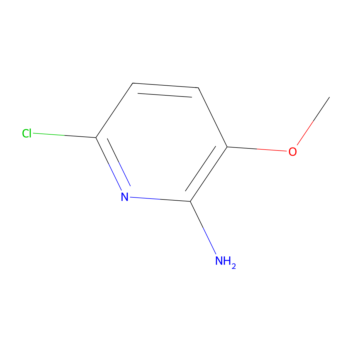 6-Chloro-3-methoxypyridin-2-amine molecular structure, CAS 175965-93-2