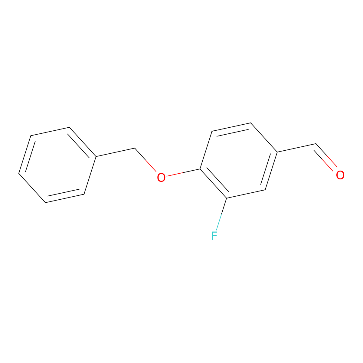 4-(Benzyloxy)-3-fluorobenzaldehyde molecular structure, CAS 175968-61-3