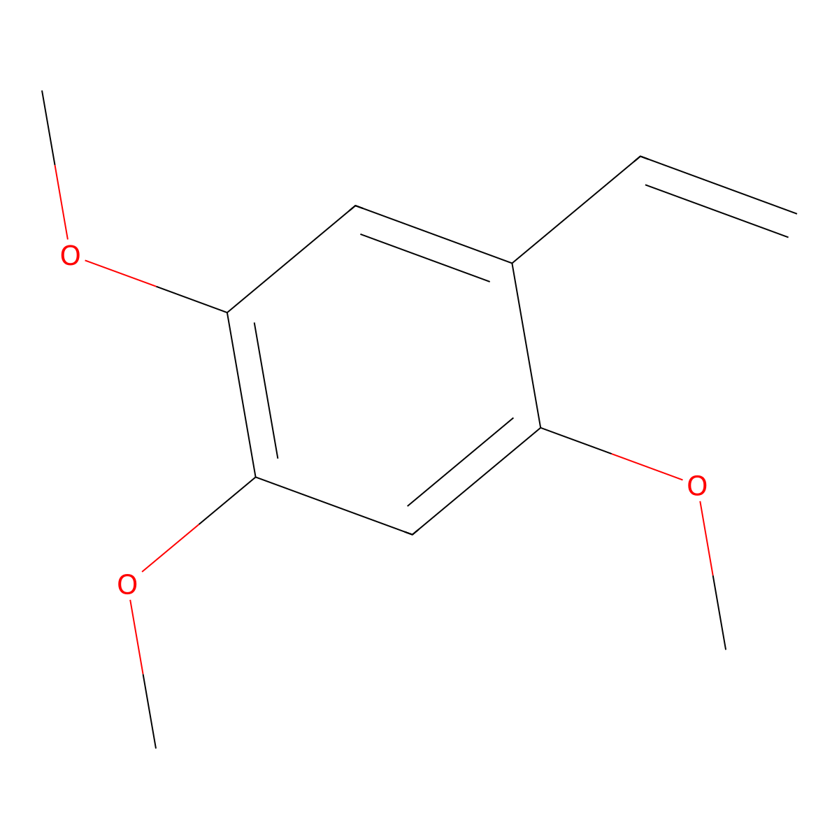 2,4,5-Trimethoxystyrene molecular structure, CAS 17598-03-7