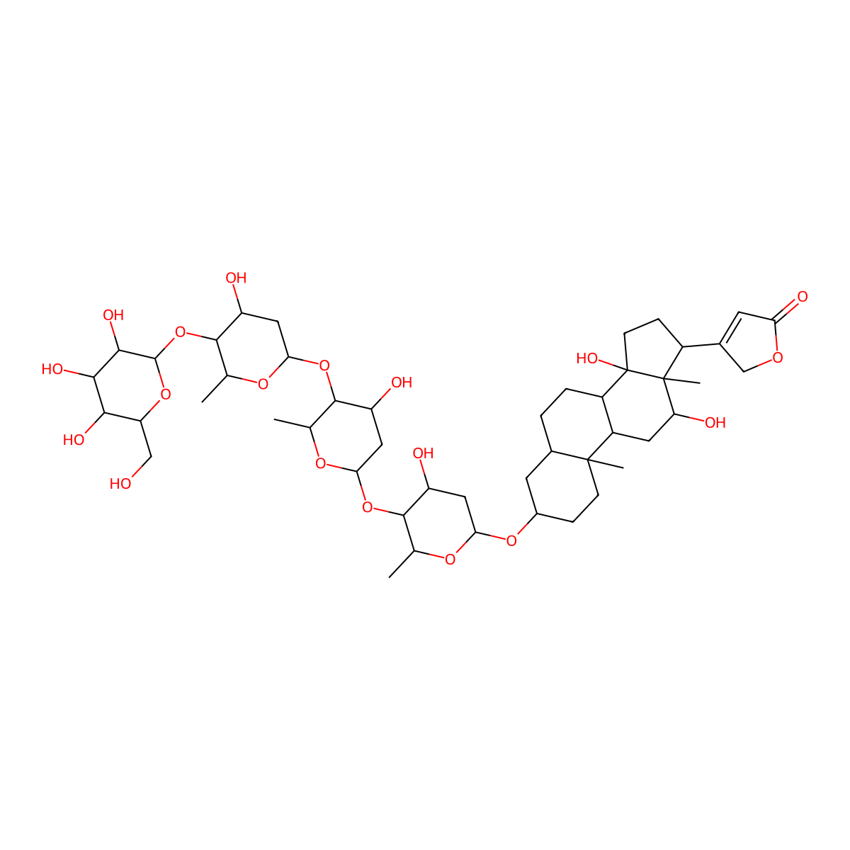 Deslanoside molecular structure, CAS 17598-65-1
