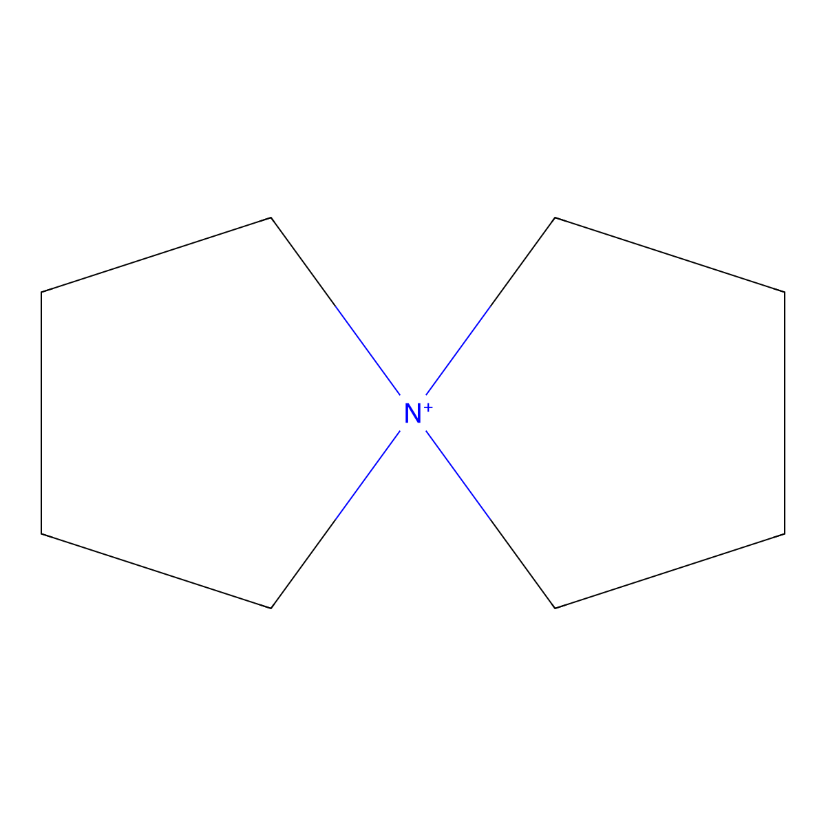 5-Azoniaspiro(4.4)nonane molecular structure, CAS 176-49-8