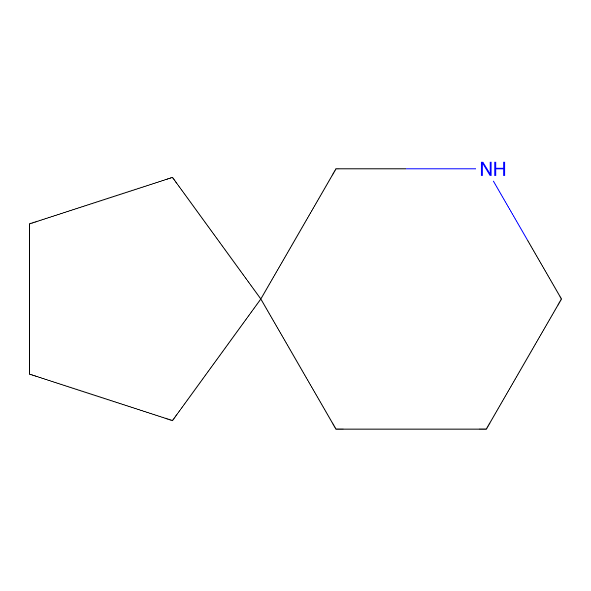 7-Azaspiro[4.5]decane molecular structure, CAS 176-73-8