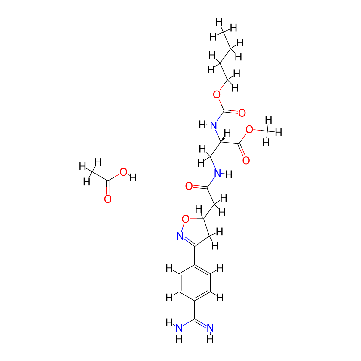 Roxifiban Acetate molecular structure, CAS 176022-59-6