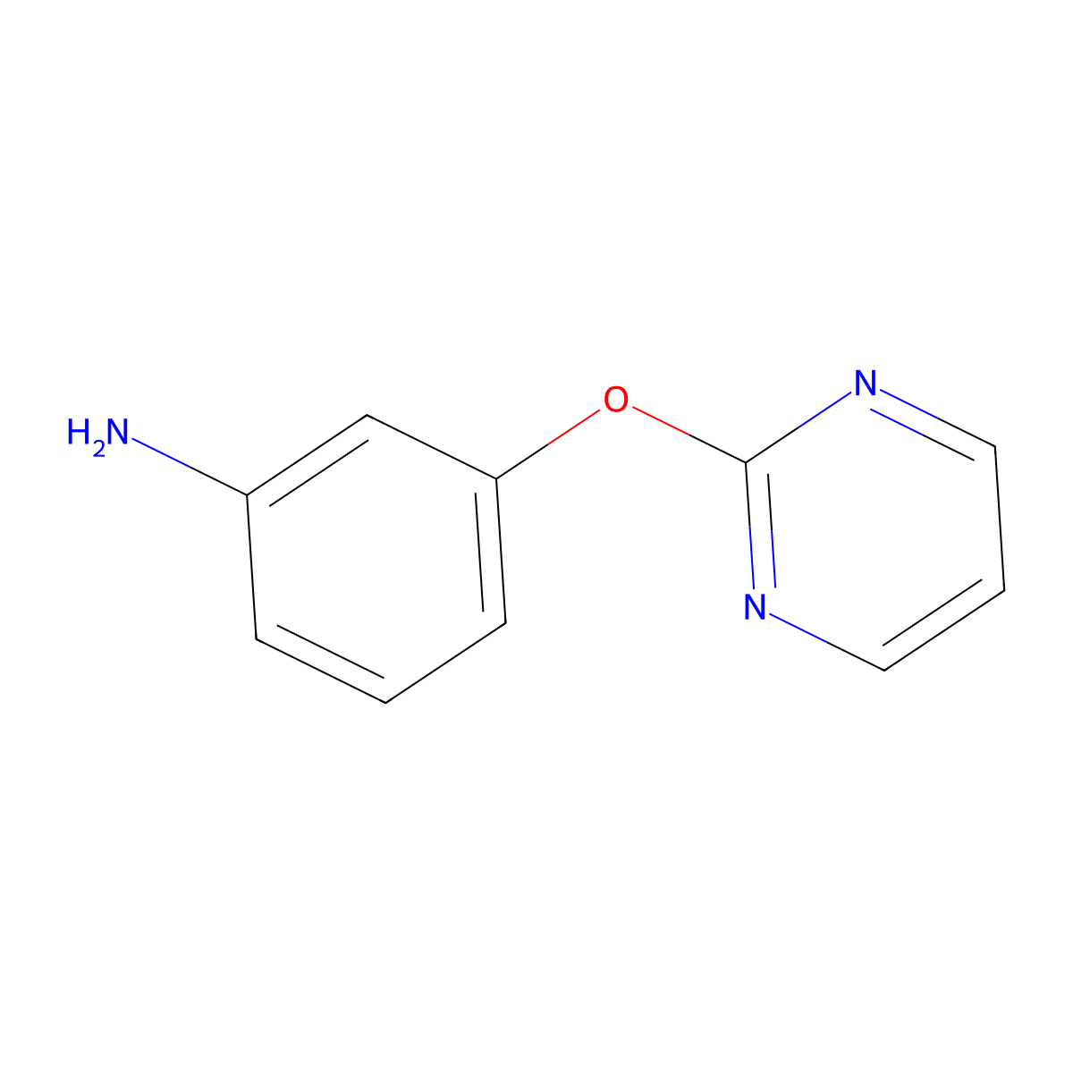 3-(Pyrimidin-2-yloxy)aniline molecular structure, CAS 176032-34-1