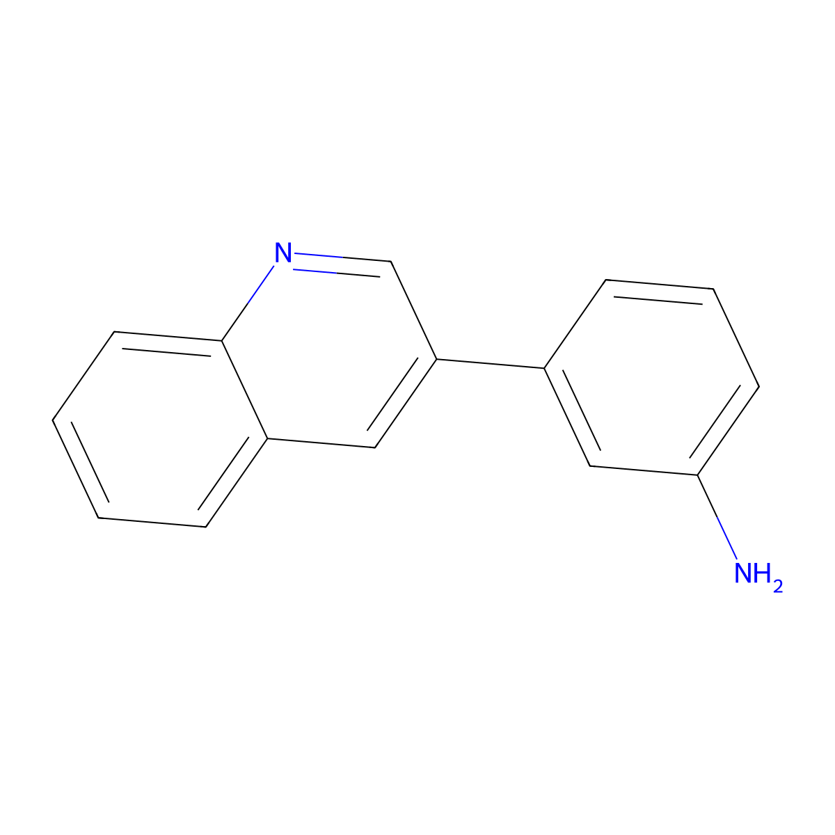 3-(3-Quinolinyl)aniline molecular structure, CAS 176032-72-7