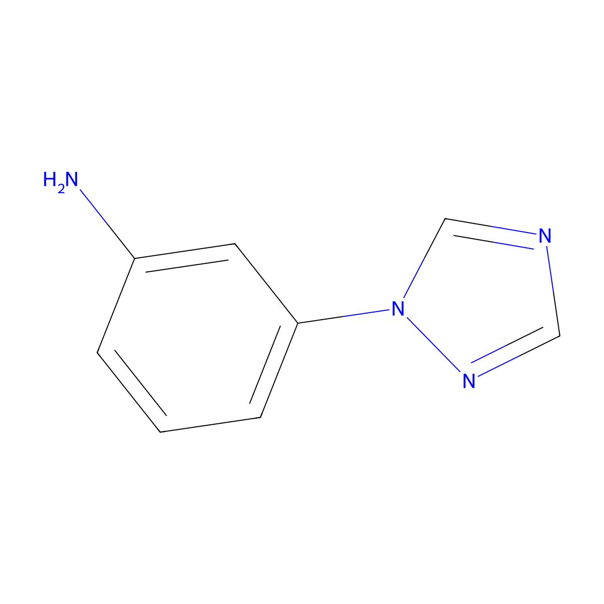 3-(1H-1,2,4-Triazol-1-yl)aniline molecular structure, CAS 176032-78-3