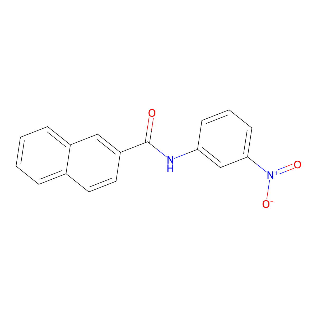 N-(3-nitrophenyl)-2-naphthalenecarboxamide molecular structure, CAS 176033-63-9