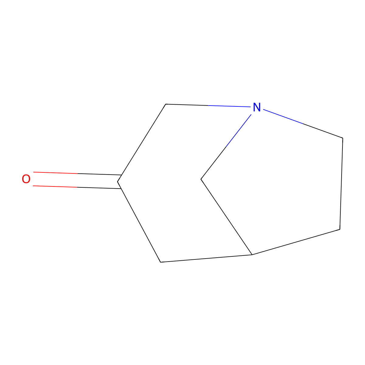 1-Azabicyclo[3.2.1]octan-3-one molecular structure, CAS 17604-28-3