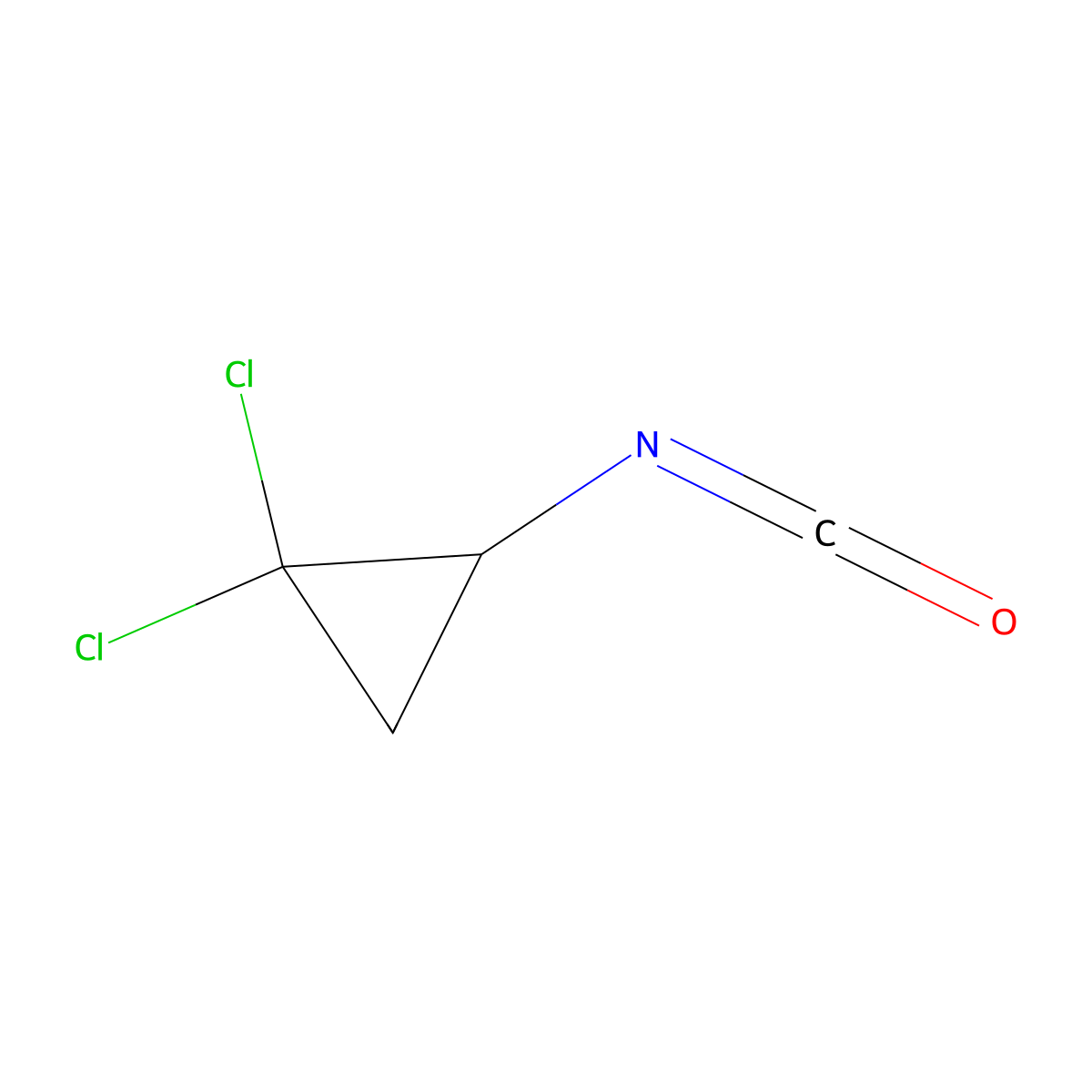 1,1-Dichloro-2-isocyanatocyclopropane molecular structure, CAS 176041-73-9