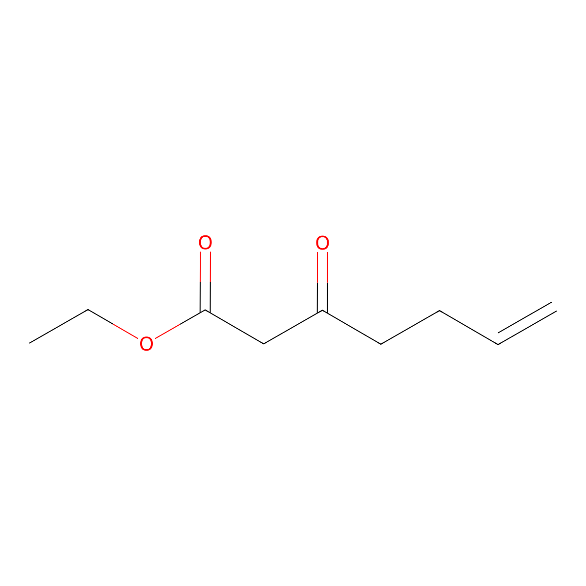 Ethyl 3-oxo-6-heptenoate molecular structure, CAS 17605-06-0