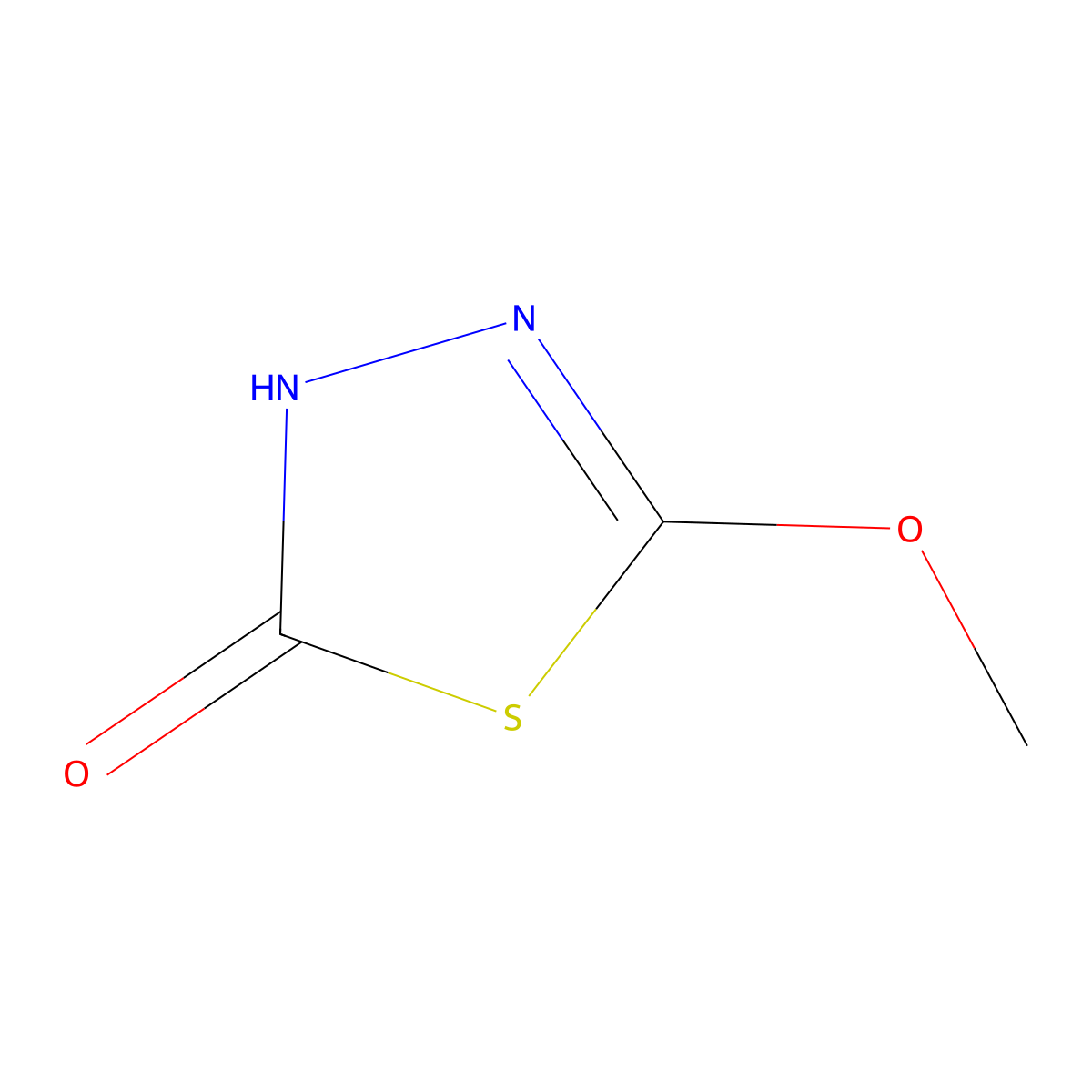 5-Methoxy-1,3,4-thiadiazol-2(3H)-one molecular structure, CAS 17605-27-5